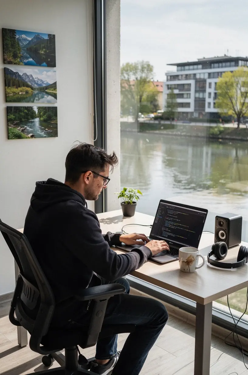 Diagramă ilustrând fluxul procesului de automatizare software pentru îmbunătățirea productivității